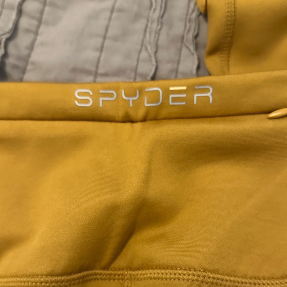 Spyder Dijon Mustard color women’s Leggings - Picture 5 of 6